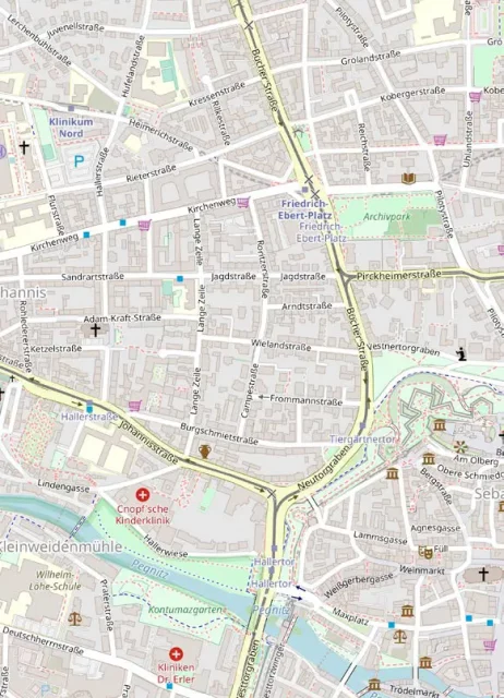 Kartenausschnitt mit Lage des Immobilienobjektes